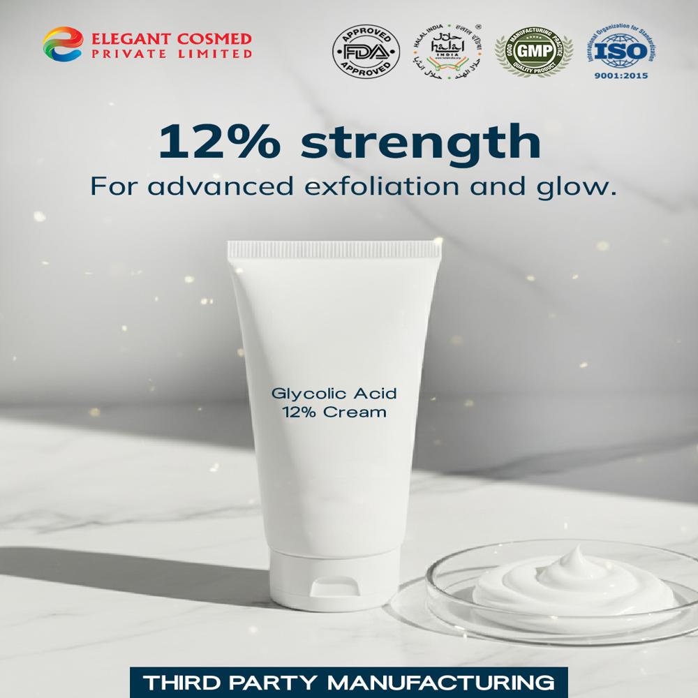 Glycolic Acid 12% Cream Third Party Manufacturing