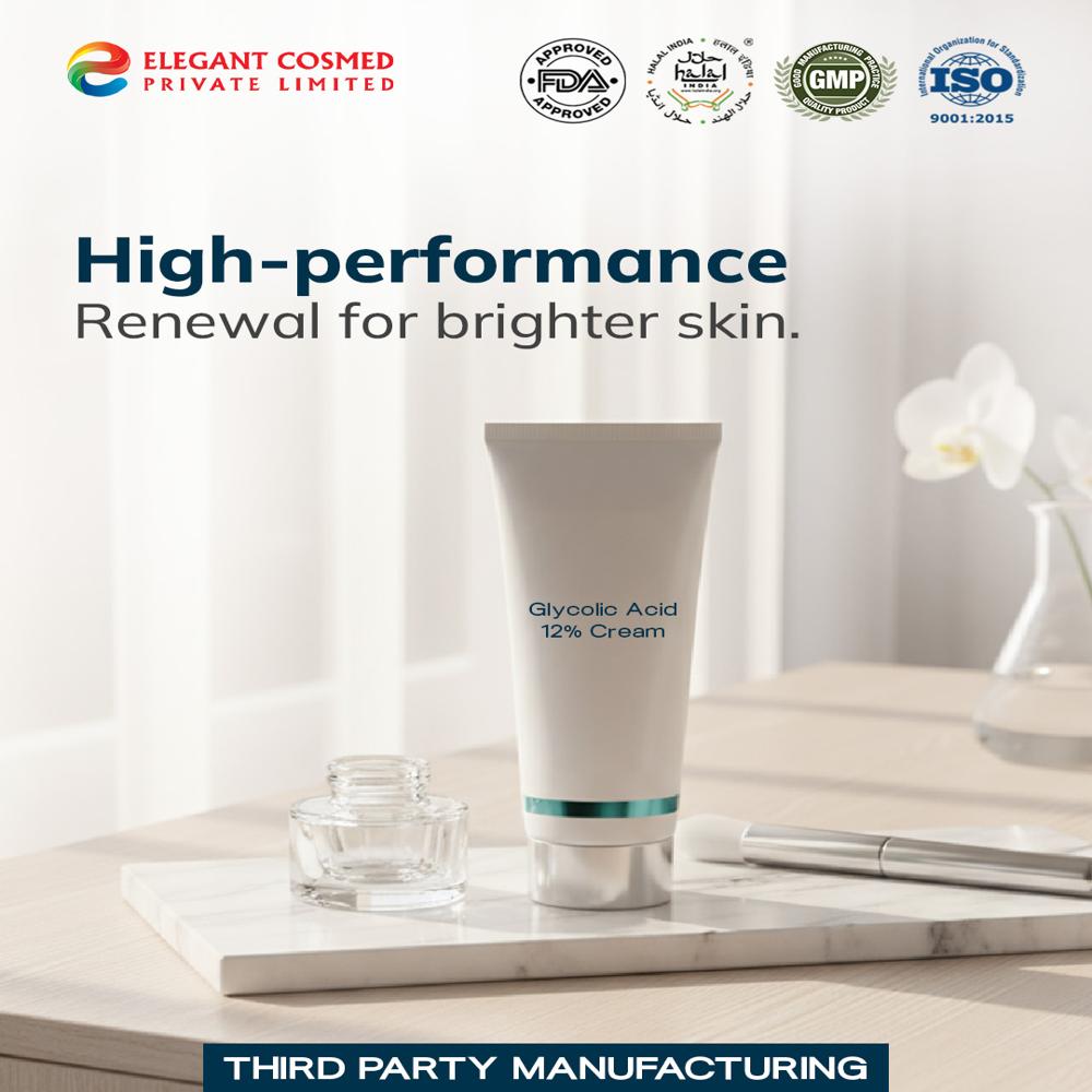Glycolic Acid 12% Cream Third Party Manufacturing