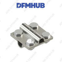 Rkcrs08 Cross Connector Clamp - Stainless Steel, 60x60x25mm, Silver | Corrosion Resistant, Easy Installation, Hex Bolt Connection