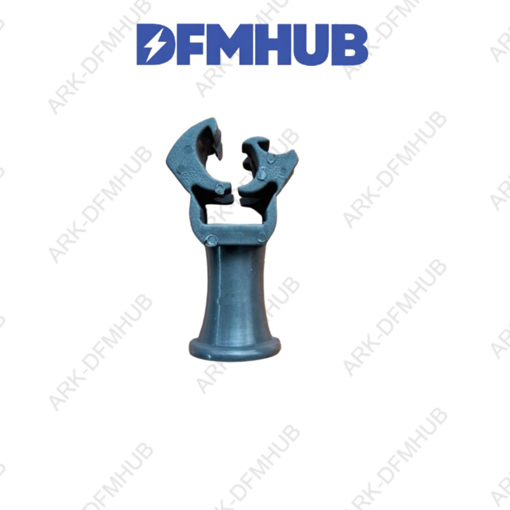 Parapet Holder Clamp, ARK-PH08 - Nylon PA66, 300x300x300 mm, Industrial Enamel Blue/Grey | Adjustable Clamp 30-60 mm, Corrosion Resistant, Low Maintenance