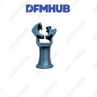 Parapet Holder Clamp, Ark-ph08 - Nylon Pa66, 300x300x300 Mm, Industrial Enamel Blue/grey | Adjustable Clamp 30-60 Mm, Corrosion Resistant, Low Maintenance