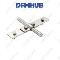 Rd17 2 Rod Termination Clamp - Brass/copper Alloy, Fits 17mm Rods, Nickel Plated | Corrosion Resistant, Easy Install, Iec/is Compliant