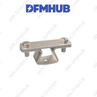Arkss01 Wall Holder Clamp For Strips - Stainless Steel, 60x20x30mm, Silver | Rustproof, 12 Nm Torque, Two-bolt Fixing