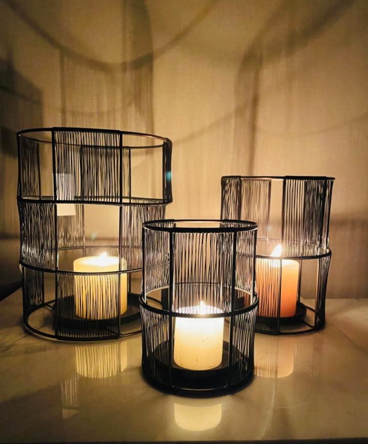 15304TL Handcrafted Metal Lanterns