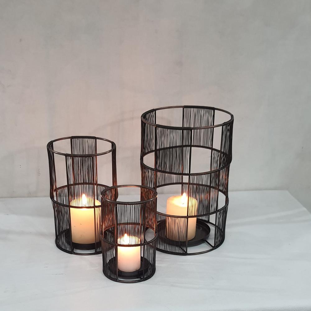 15304TL Handcrafted Metal Lanterns