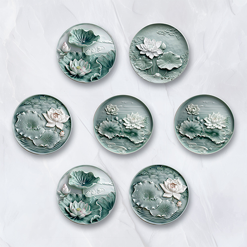 15X15cm 50069 Spectaular Round Handmade Tiles
