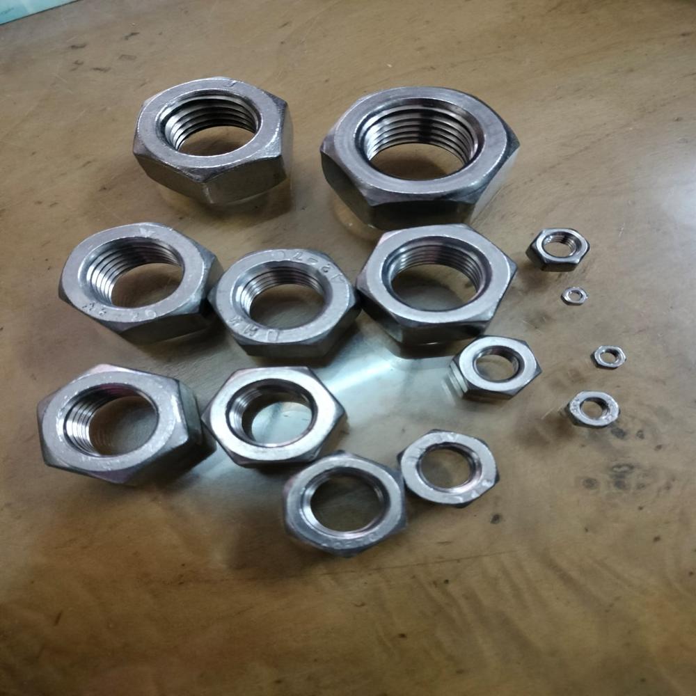 Hastelloy B3 Nuts - Alloy Hastelloy B3, M3 To M48 Sizes, Metallic Silver | Corrosion Resistant, High Temperature 900c, Polished Finish