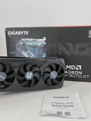GIGABYTE Radeon RX 9070 XT Gaming OC 16G Graphics Card, Pcie 5.0, 16GB GDDR6