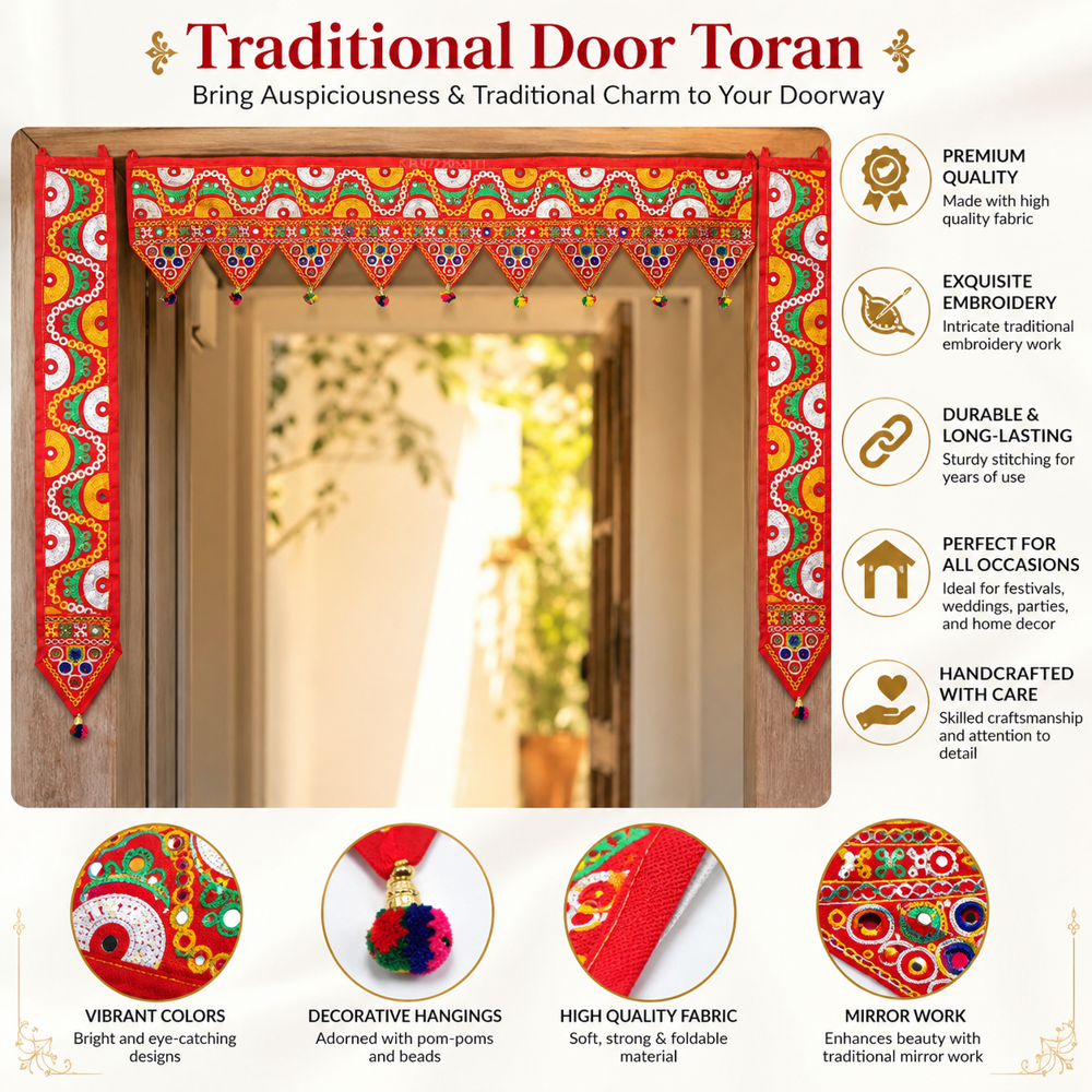 KRISHNA HANDLOOM Gujarati Toran for Wedding Decoration C 2