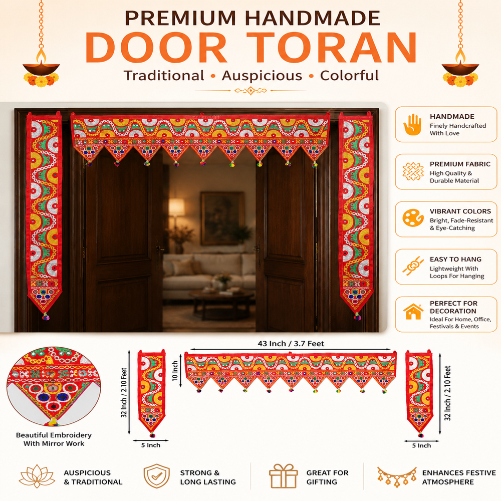 KRISHNA HANDLOOM Gujarati Toran for Wedding Decoration C 2