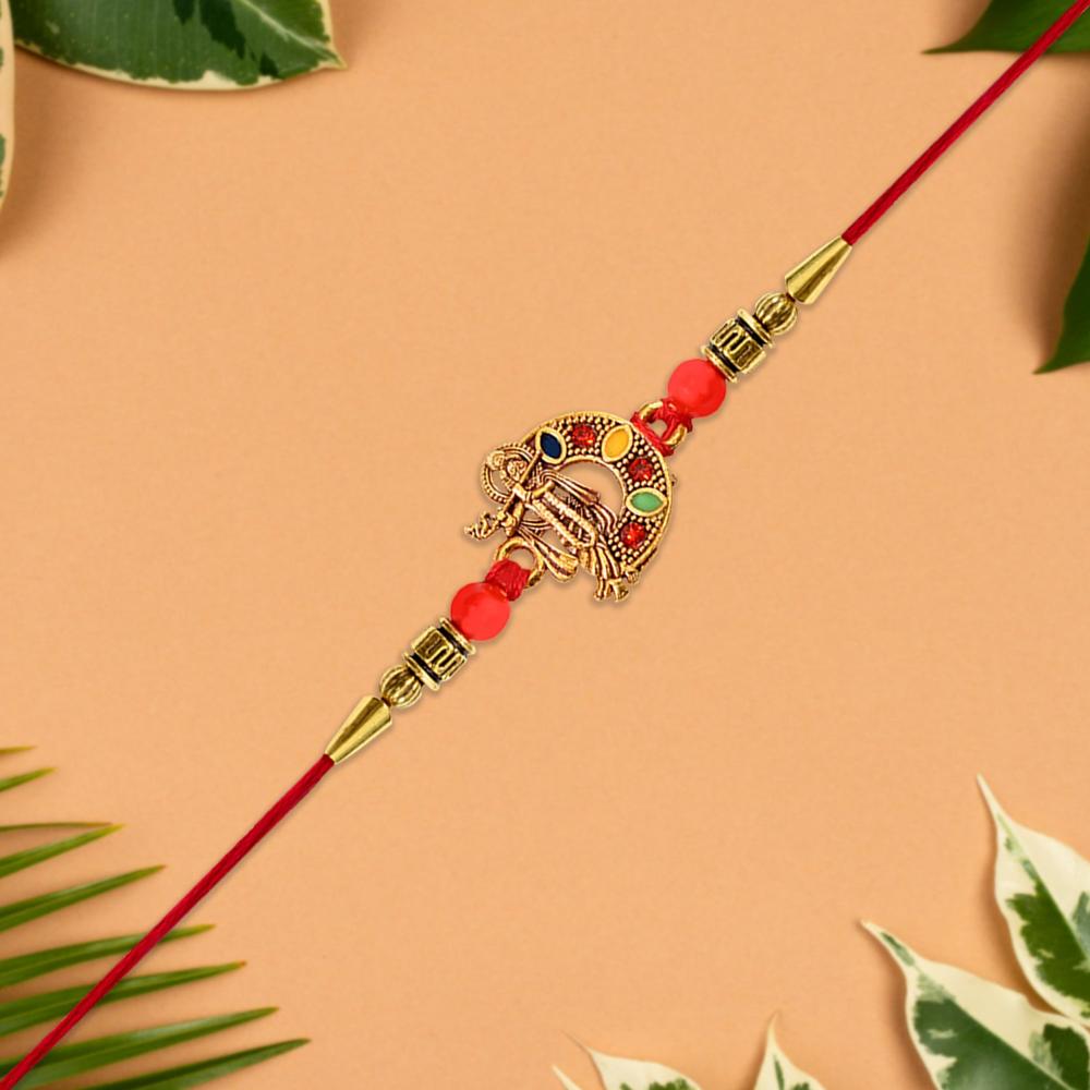Lord Krishna Rakhi Spiritual Protection For Brother - Color: Mix