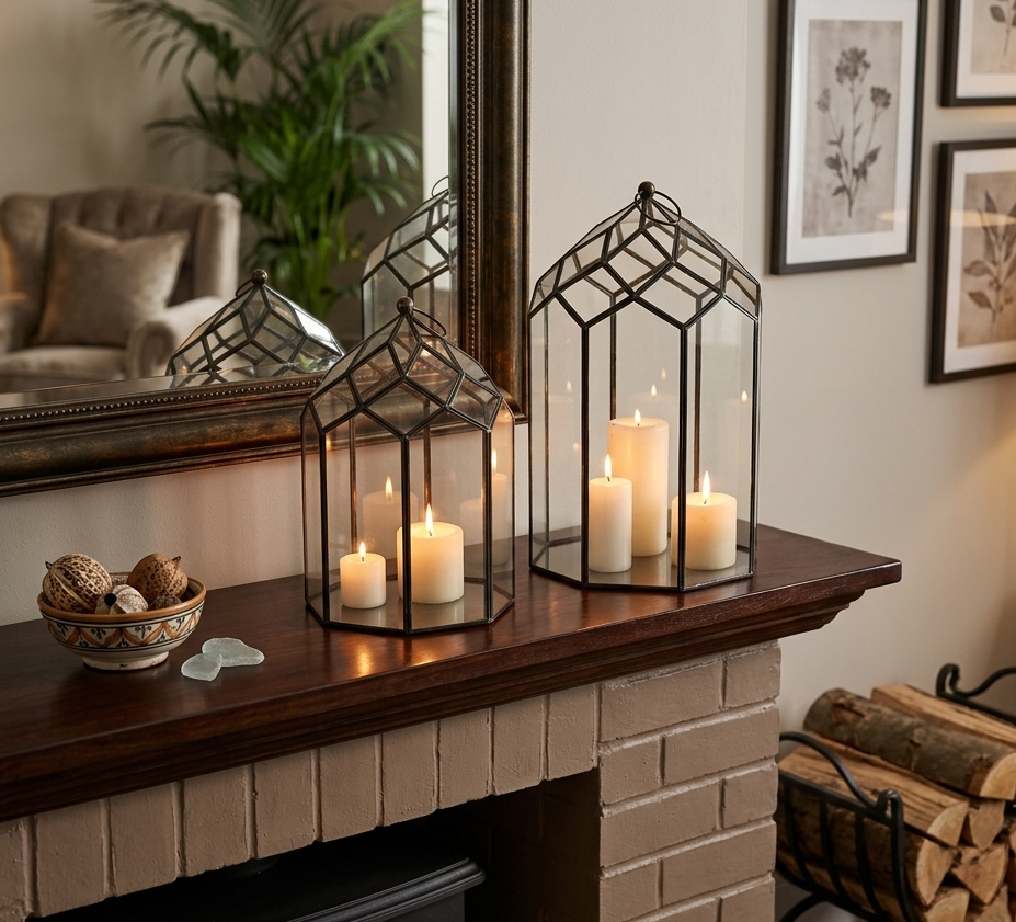 15329LN Handcrafted Metal Lanterns