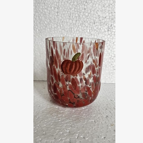 Se-3011 Red Cheena Finish Glass - Capacity: Approx. 250-300 Ml