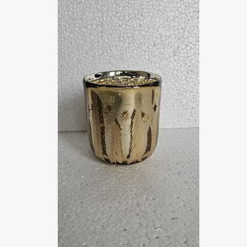 SE-3012 Vase Shape Gold Color Glass