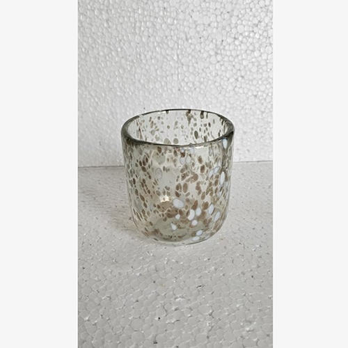 Se-3013 White And Gold Cheena Finish Glass - Capacity: 250-300 Ml