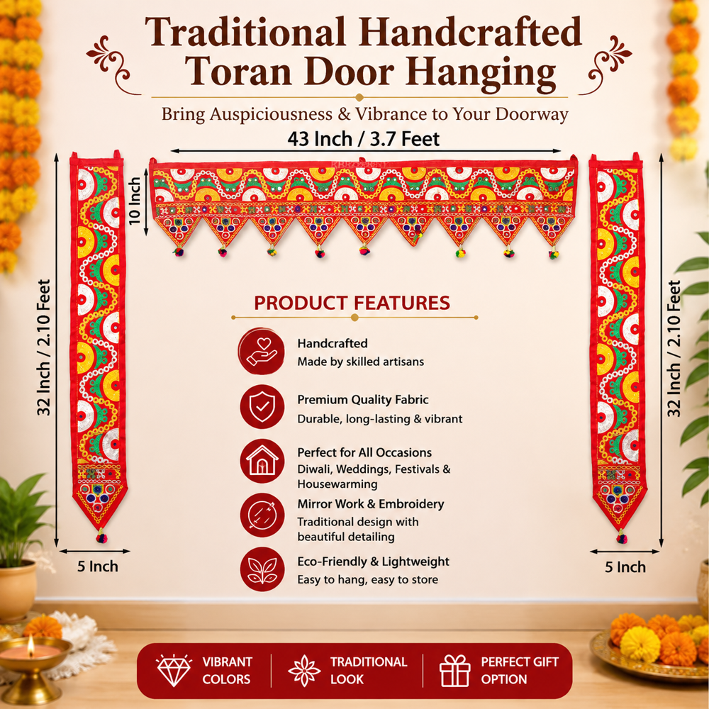 KRISHNA HANDLOOM Home Entrance Toran for Wedding Decoration C 5