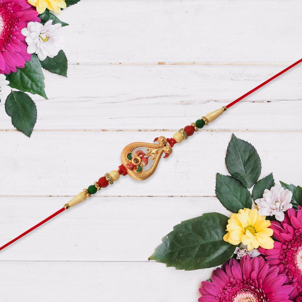 Designer Rakhi for Brother Elegant Handcrafted Protection