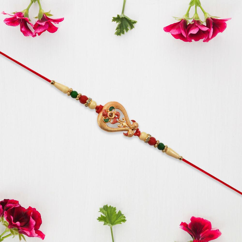Designer Rakhi for Brother Elegant Handcrafted Protection