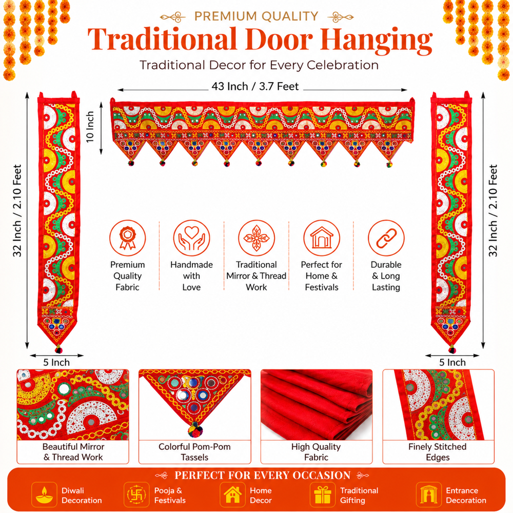 KRISHNA HANDLOOM Bandhanwar for Diwali Decoration C 13