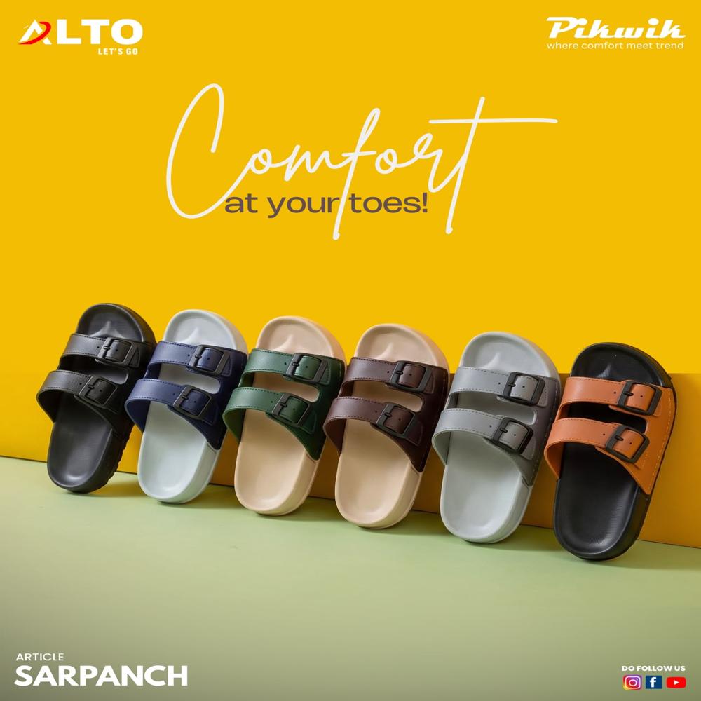 Sarpanch Slippers - Color: Tan/black