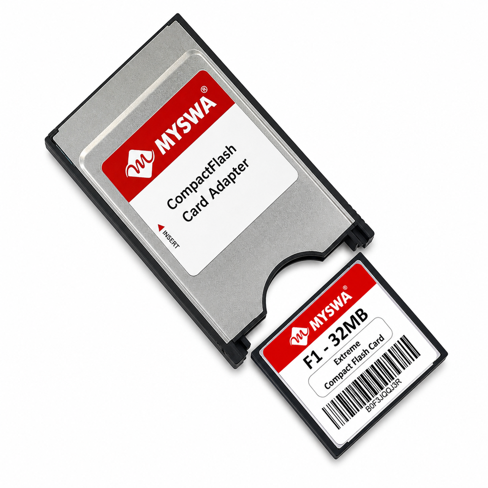 MYSWA F1-CF32MB F1 Extreme Compact Flash Card 32 MB MLC CF Type 1 Memory Card for CNC Machine, Railways Locomotives, Airplane Cockpits, Camera, Desktop