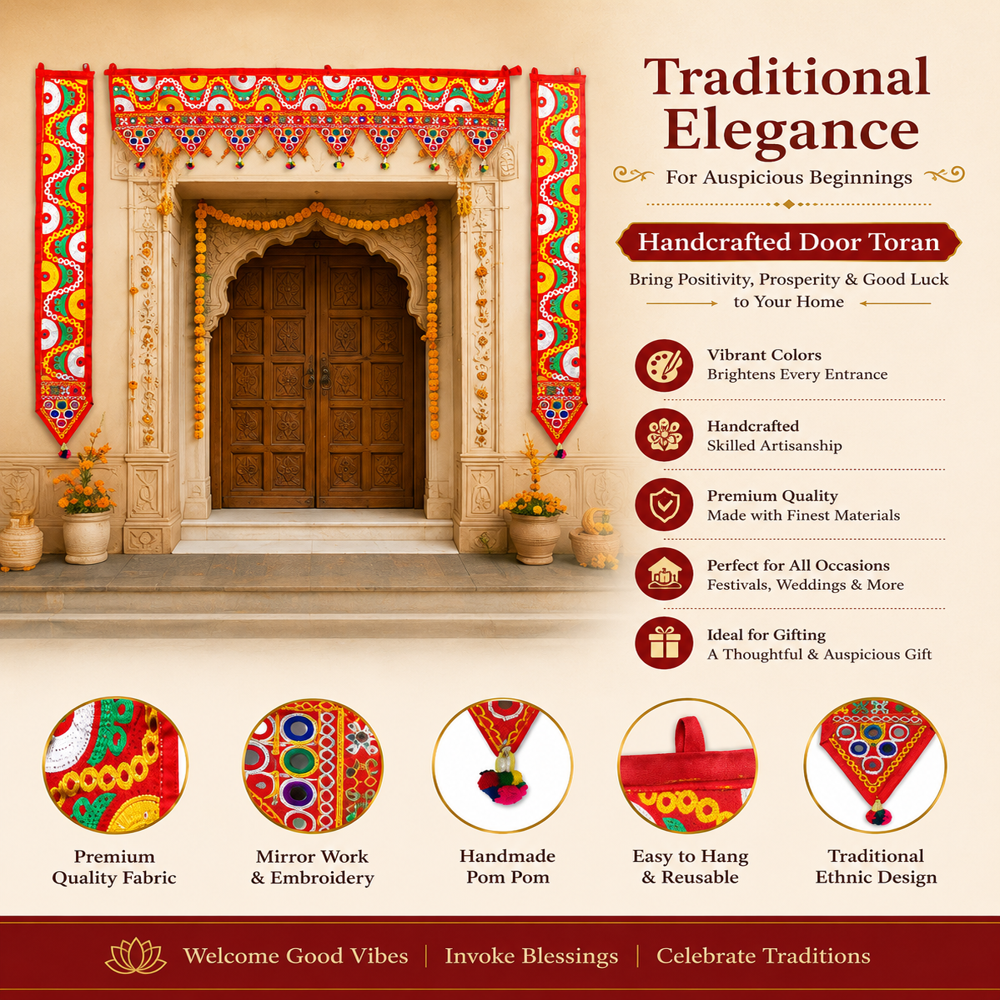 KRISHNA HANDLOOM Main Door Toran for Diwali Decoration C 14