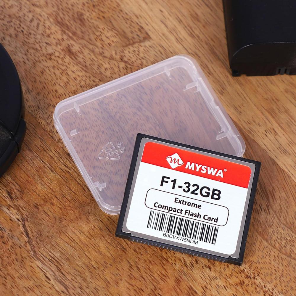 MYSWA F1-CF32GB F1 Extreme Compact Flash 32 GB MLC CF Type 1 Memory Card for CNC Machine, Railways Locomotives, Airplane Cockpits, Camera, Desktop