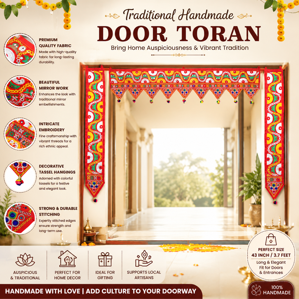 KRISHNA HANDLOOM Temple Entrance Toran for Diwali Decoration C 18