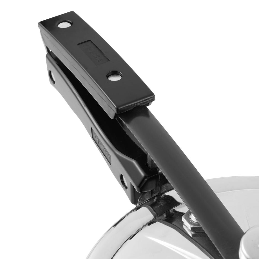 Vinod Straight Platinum Triply Stainless Steel Inner Lid Pressure Cooker - 3 Litre | SAS Bottom | Induction Ready | ISI and CE Certified | 2 Years Warranty -Medium