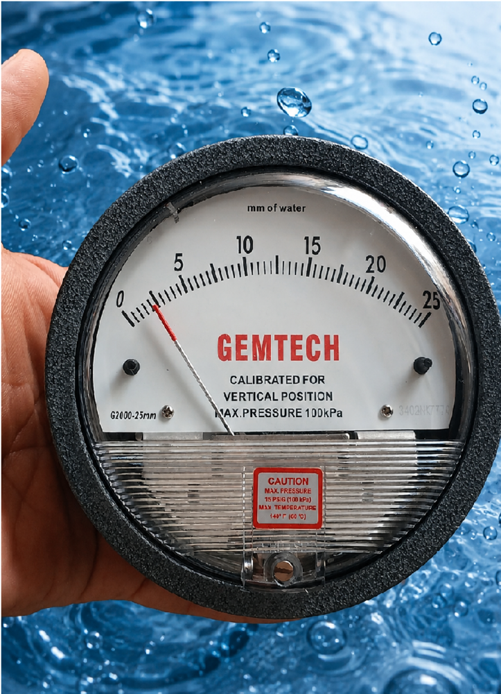 Control The Critical With The Series G2000 GEMTECH Differential Pressure Gauge