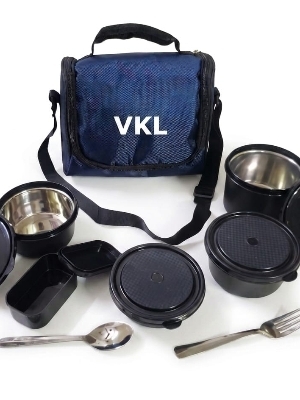 4+1 Microwave Safe Stainless steel Lunch Box