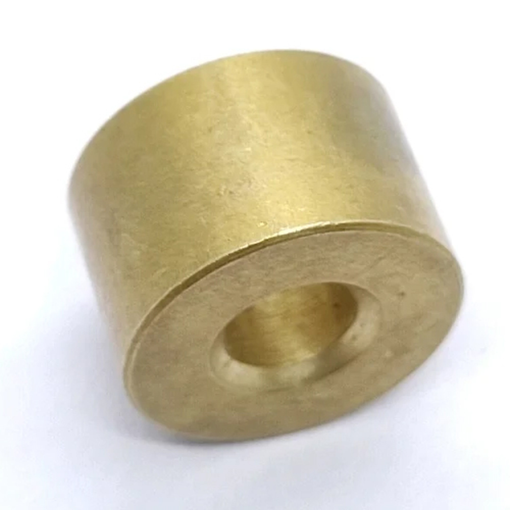 Brass Round Bush - 25-30 Mm Size, 0.500 Inch Length | Golden Color, Rigid Hardness, Polished Finish For Industrial Applications