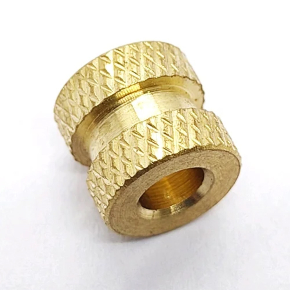 4mm Brass Knurling Insert - Color: Golden