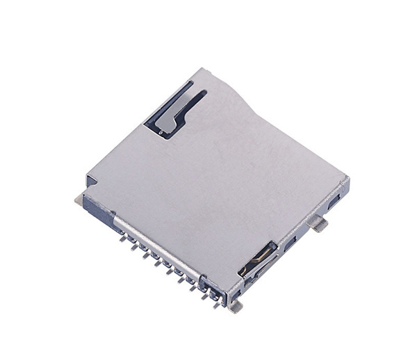 micro sd card push push connector used on security devices