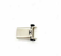 Usb Type-c Connector 16p Female Vertical Smt H=13.7mm - Stainless Steel Shell, Gold-plated Copper Alloy Pins, 5a 20v Support