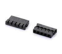 Housing 1.2mm Pitch Connector - High-temperature Resistant Thermoplastic, 2-15 Positions, Black, 1a Current, Friction Lock