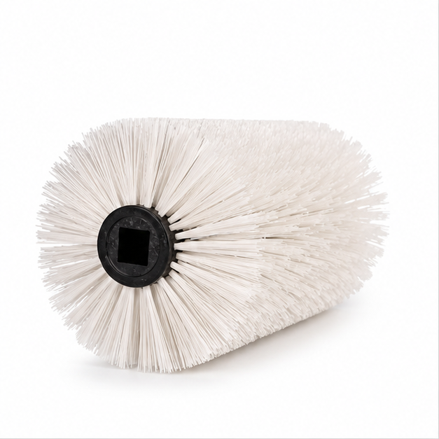 White Cleaning Roller Brush - Length: 2 Foot (Ft)
