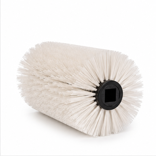 White Cleaning Roller Brush - Length: 2 Foot (Ft)