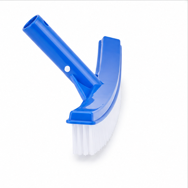 Swimming Pool Cleaning Brush - Nylon Bristles, 3 Feet Rectangular Design, White Bristles For Effective Debris Removal