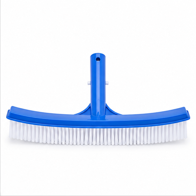 Swimming Pool Cleaning Brush - Nylon Bristles, 3 Feet Rectangular Design, White Bristles For Effective Debris Removal