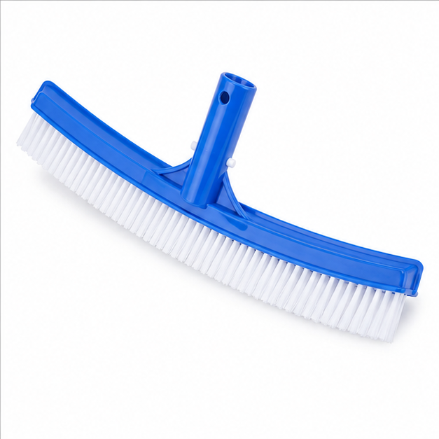 Swimming Pool Cleaning Brush - Nylon Bristles, 3 Feet Rectangular Design, White Bristles For Effective Debris Removal