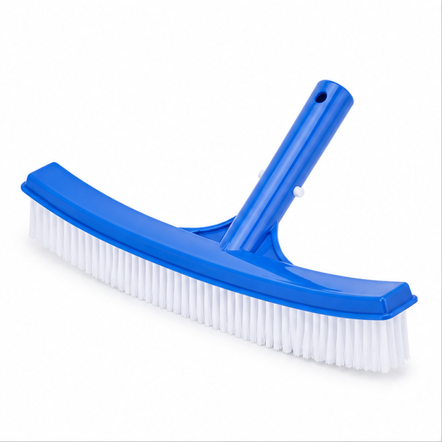 Swimming Pool Cleaning Brush - Nylon Bristles, 3 Feet Rectangular Design, White Bristles For Effective Debris Removal