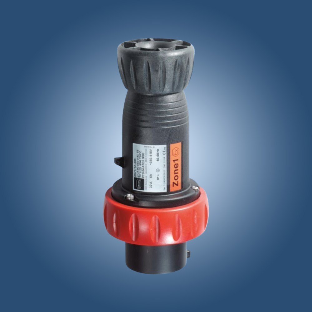 Electric Flameproof Socket - Color: Black