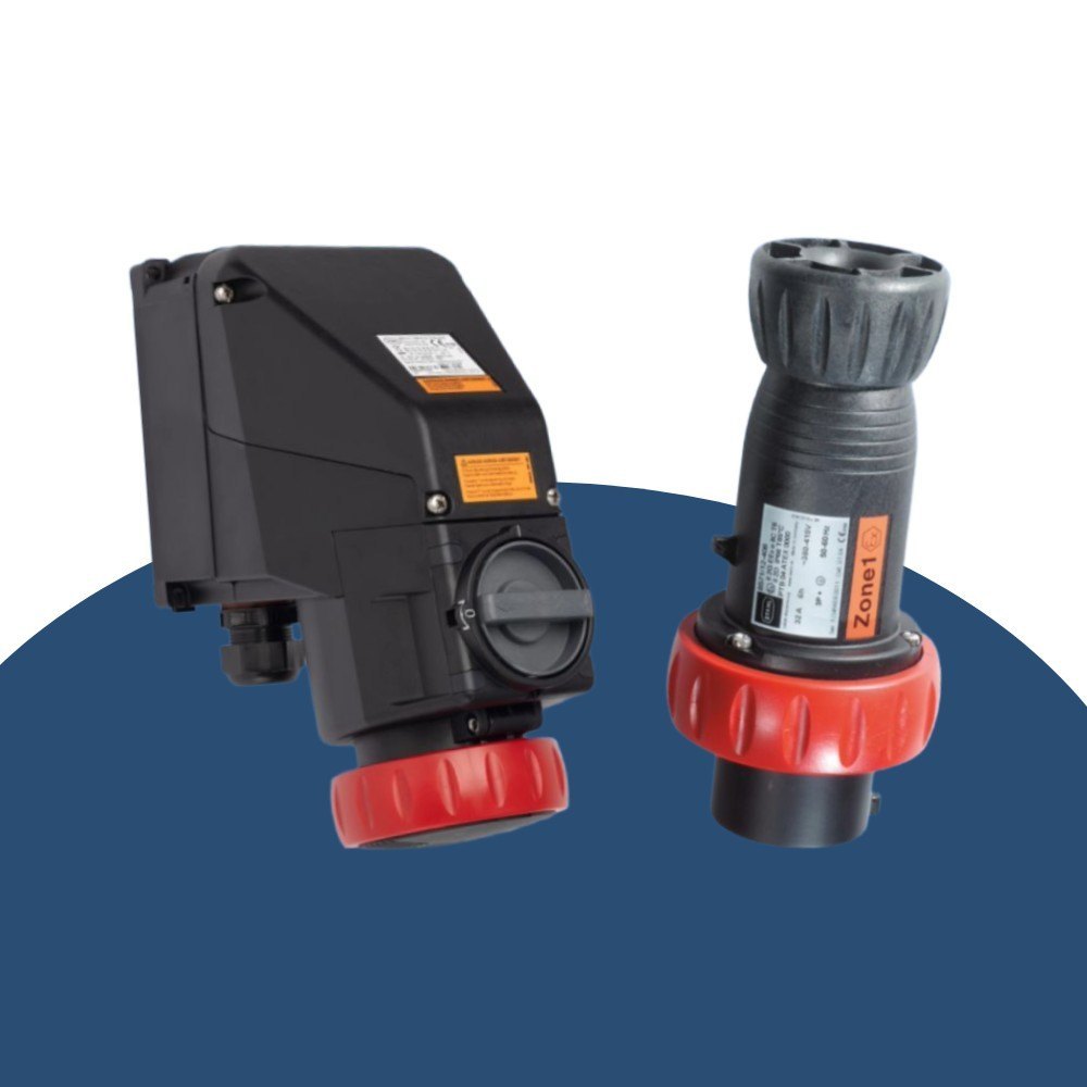 Electric Flameproof Socket - Color: Black