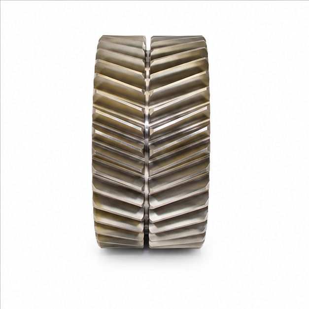 Double Helical Gears - Color: Silver