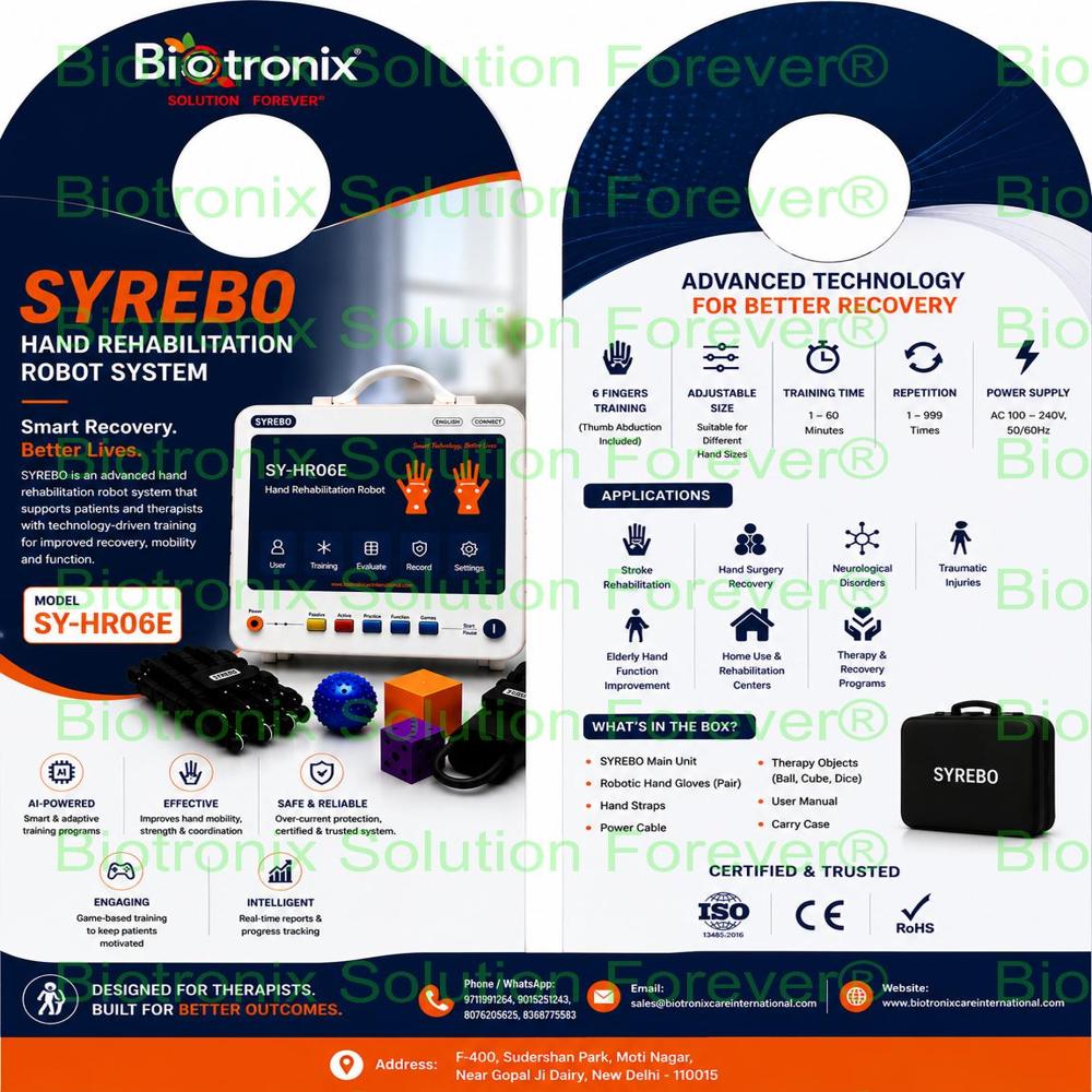 Professional Soft Robotic Hand Therapy Glove for Rehabilitation