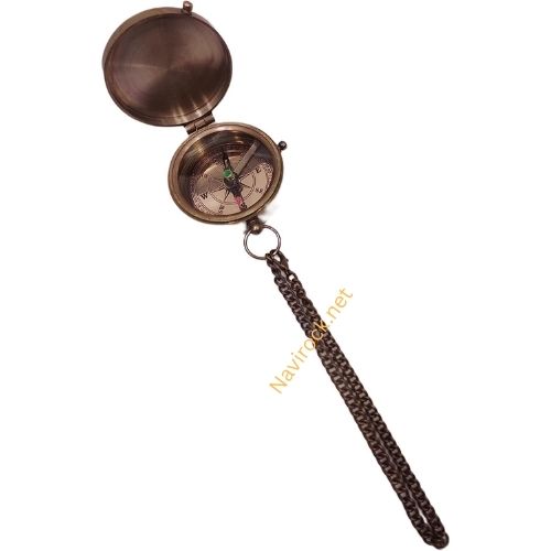 Nautical Handmade Engraved Quote Go Confidently in tha Direction of Your Dreams Royal Collectible with Copper Lid Pocket Compass