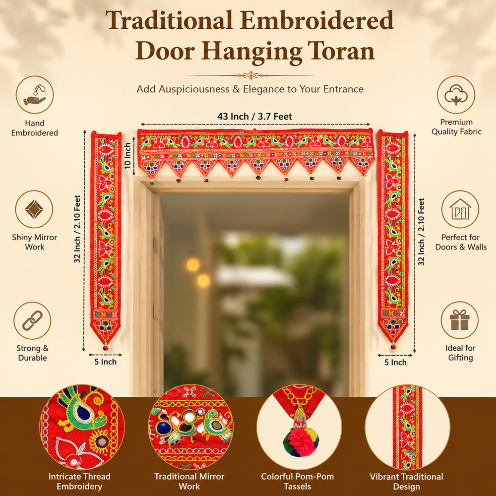 KRISHNA HANDLOOM Festival Toran for House Entrance D 6