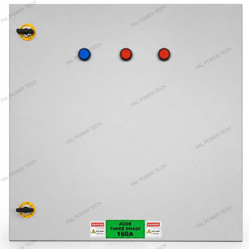 ACDB THREE PHASE 160AMP METAL BOX