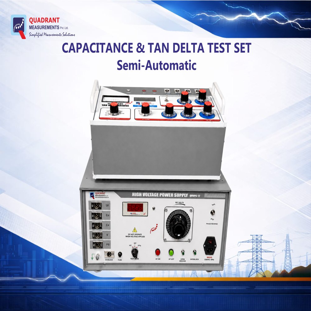 Semi Automatic Capacitance And Tan Delta Test Set. ( QCTDM )